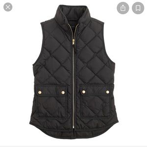 Black Quilted Vest